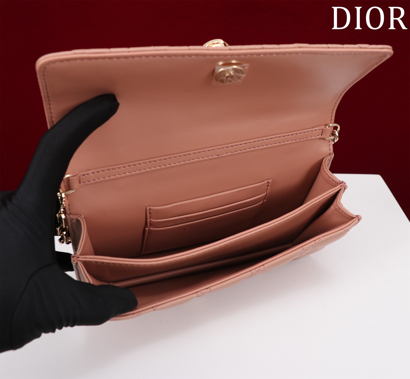 My Dior Mini Bag Blush Cannage Lambskin